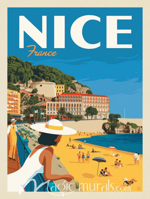 ADG Nice France Wallpaper Wall Mural