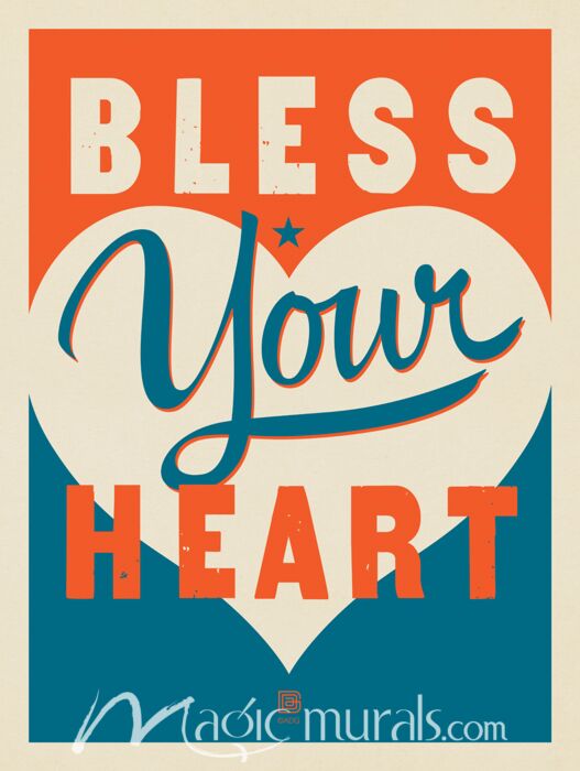 ADG Bless Your Heart Wallpaper Wall Mural