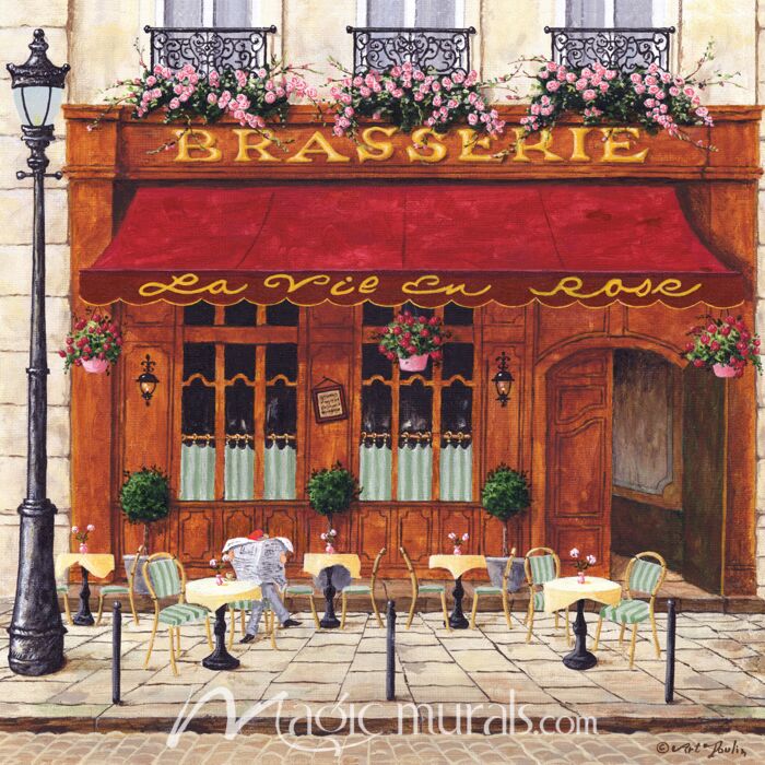 Paris Brasserie 9519 Wallpaper Wall Mural