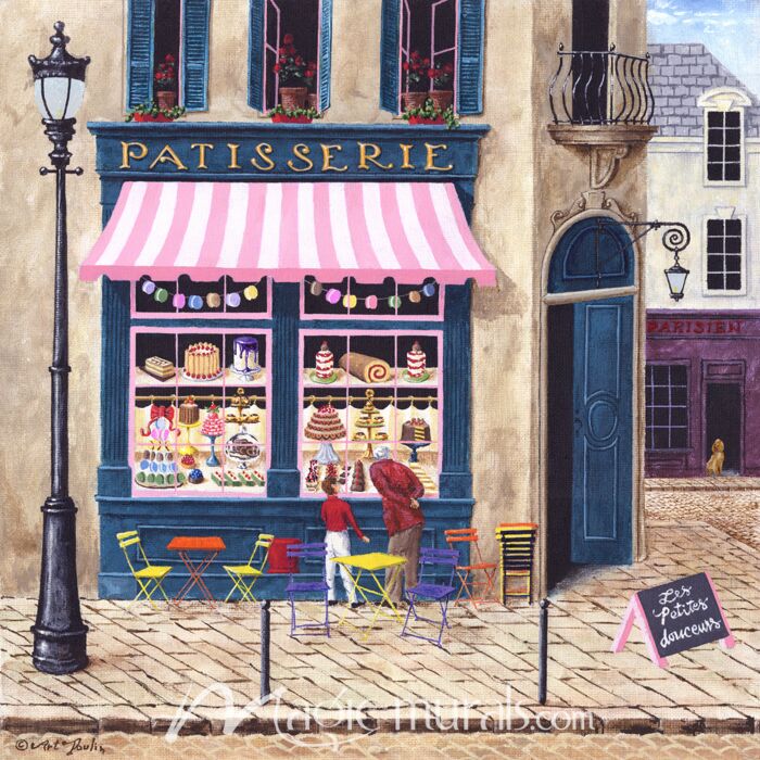 Paris Patisserie 9525 Wallpaper Wall Mural