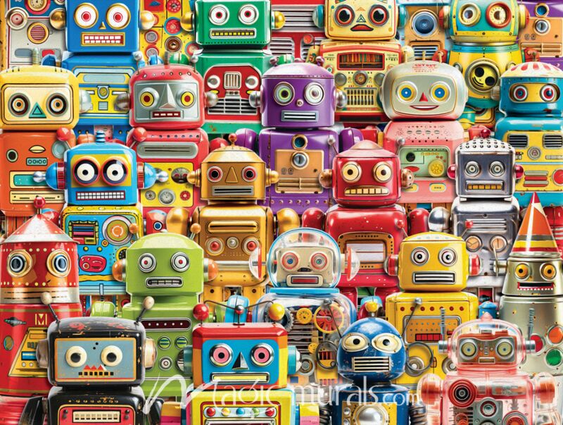 Toy Robots 5386 Wallpaper Wall Mural