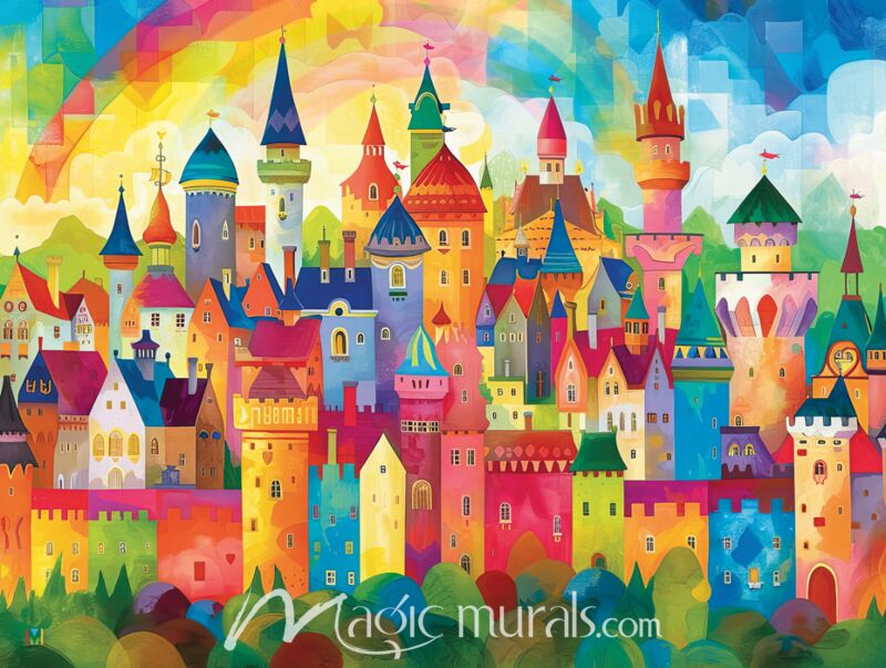 Colorful Castles 1114 Wallpaper Wall Mural