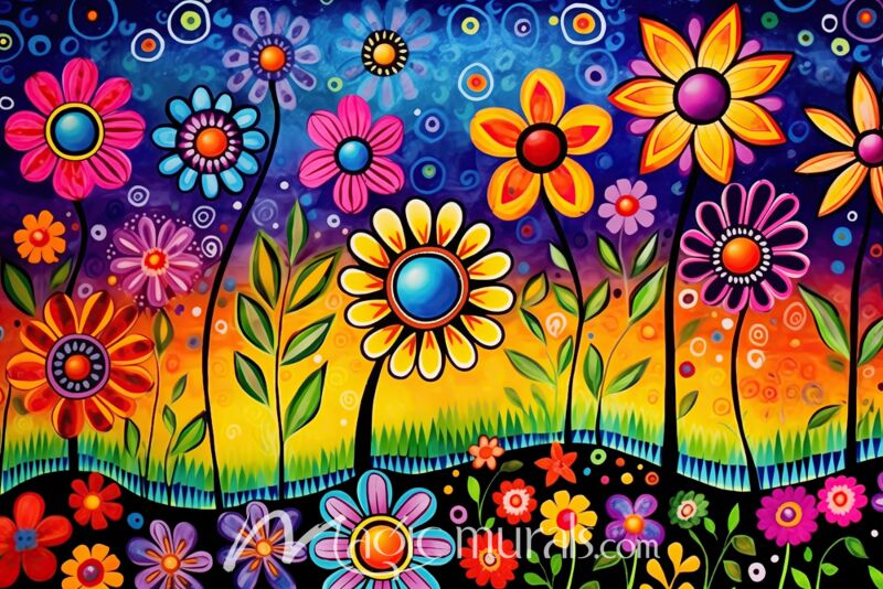 Wild Flowers 6991 Wallpaper Wall Mural