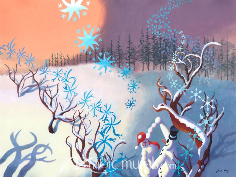 Winter Dance JZW Wallpaper Wall Mural