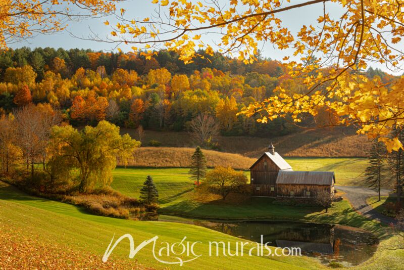 Pastoral Vermont Farmstead – Schwartz Wallpaper Wall Mural