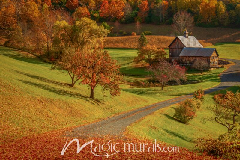 Winding Past the Barns – Schwartz Wallpaper Wall Mural