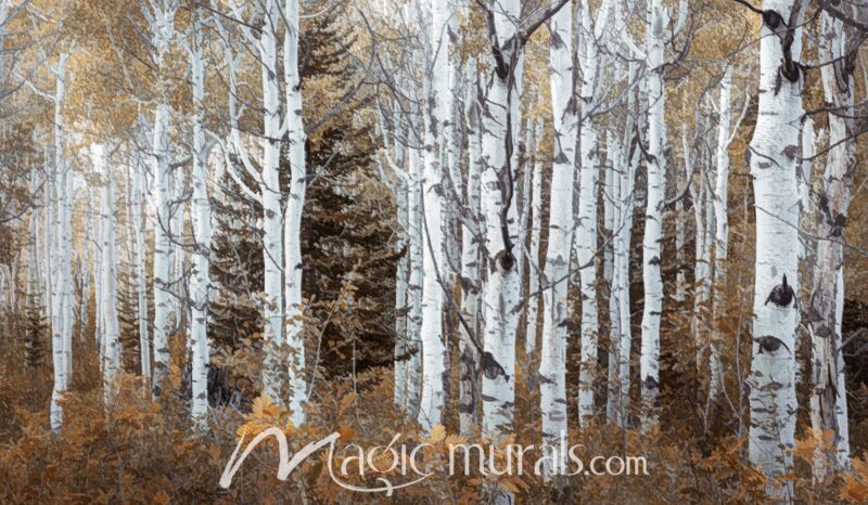 In the Autumn Forest Wallpaper Wall Mural