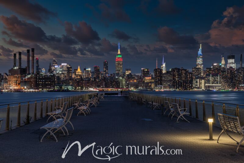 Mid Manhattan Skyline 729 Mural Wallpaper Wall Mural