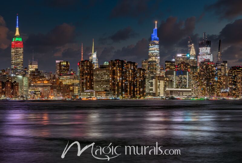 Mid Manhattan Skyline 732 Mural Wallpaper Wall Mural