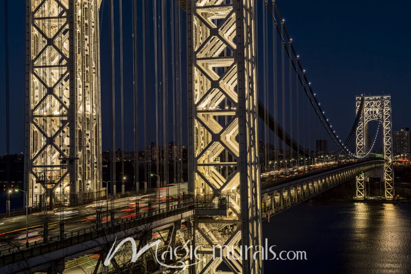 Kearney GWB Illuminated Wallpaper Wall Mural