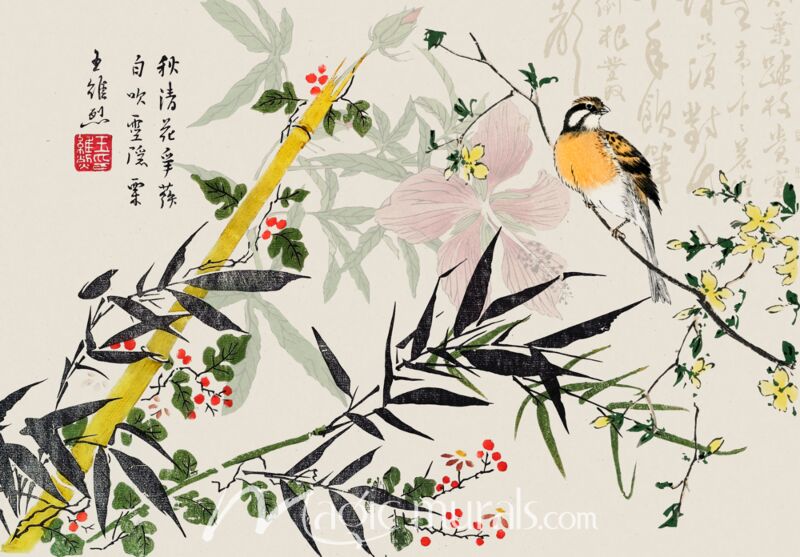 Haase Bamboo Chinoiserie Wallpaper Wall Mural