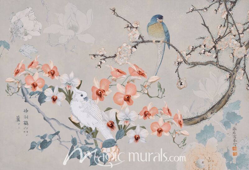 Haase Chinoiserie With Birds C1 Wallpaper Wall Mural