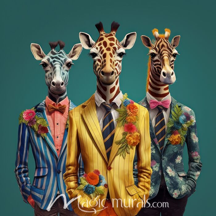 Whimsy World Giraffe Utopia 133 Wallpaper Wall Mural