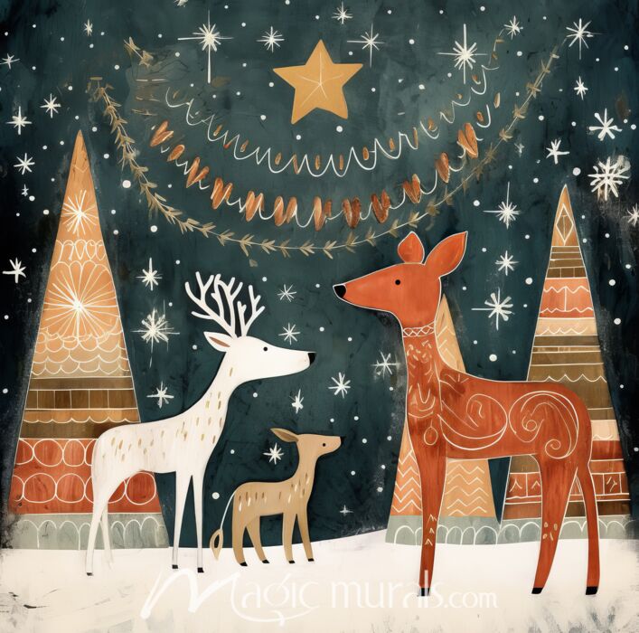 Merry and Bright 125 Wallpaper Wall Mural