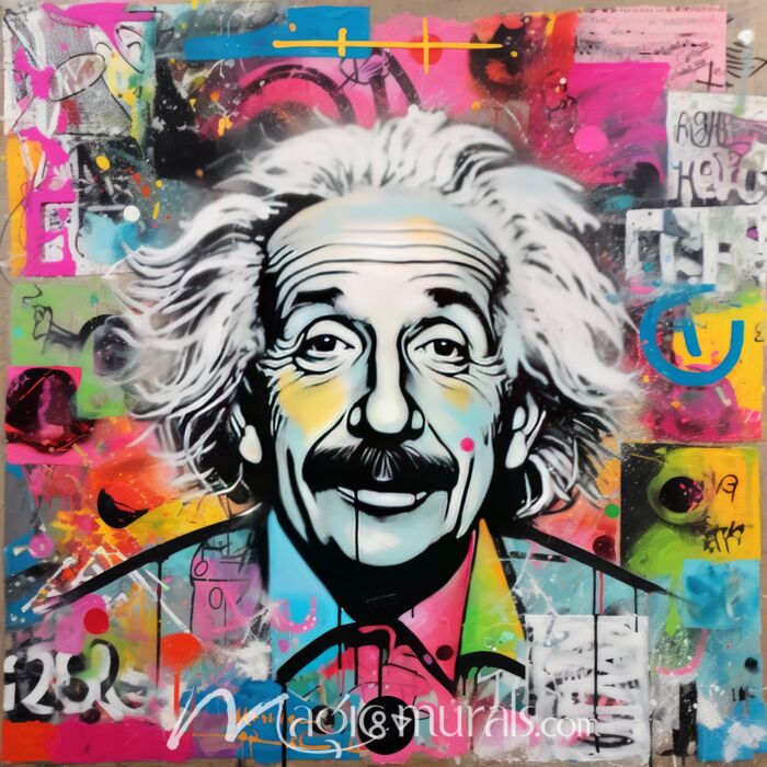 Graffiti of a Genius 1 Wallpaper Wall Mural