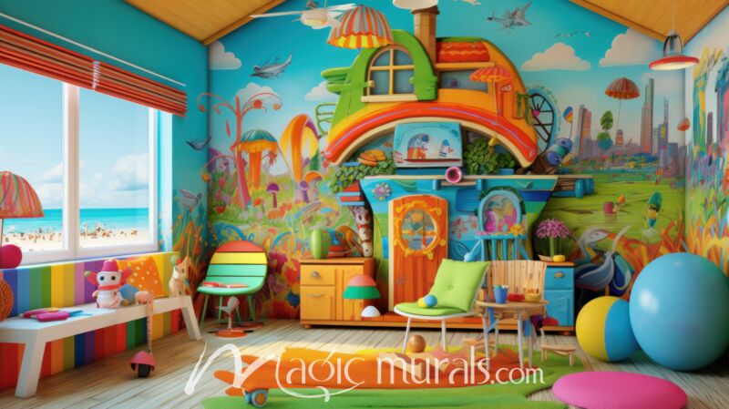 Happy Kids Room 2 Wallpaper Wall Mural