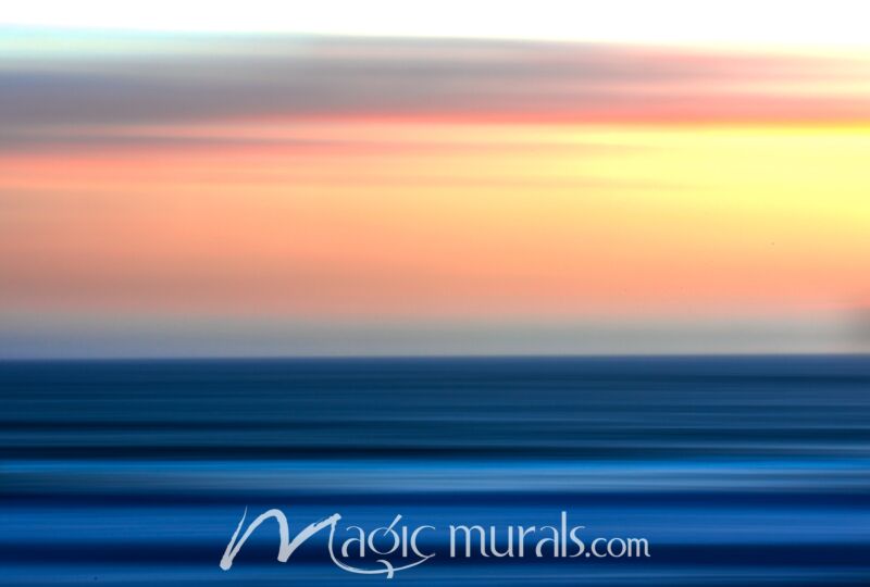 Sunset Seascape One Wallpaper Wall Mural