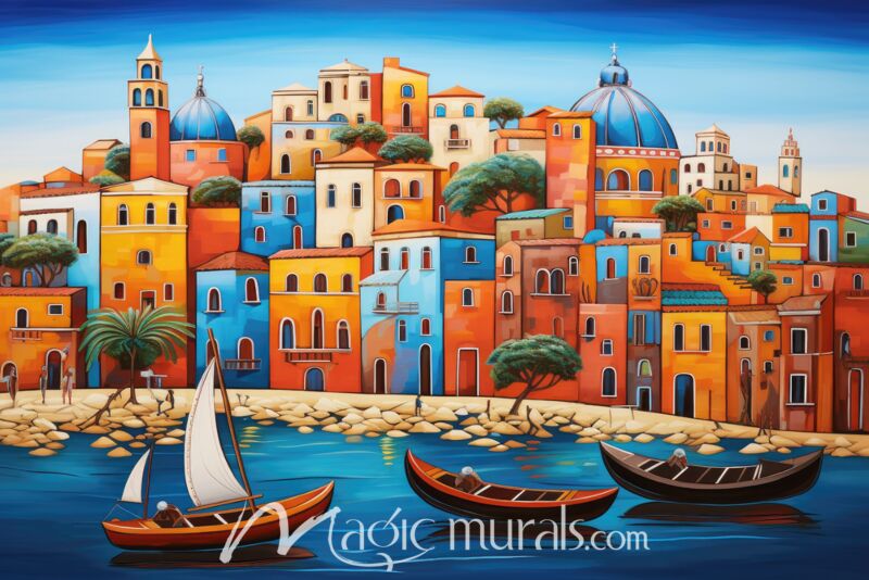 Boatsman Beach Wallpaper Wall Mural