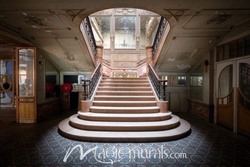 Elegant Stairs Wallpaper Wall Mural