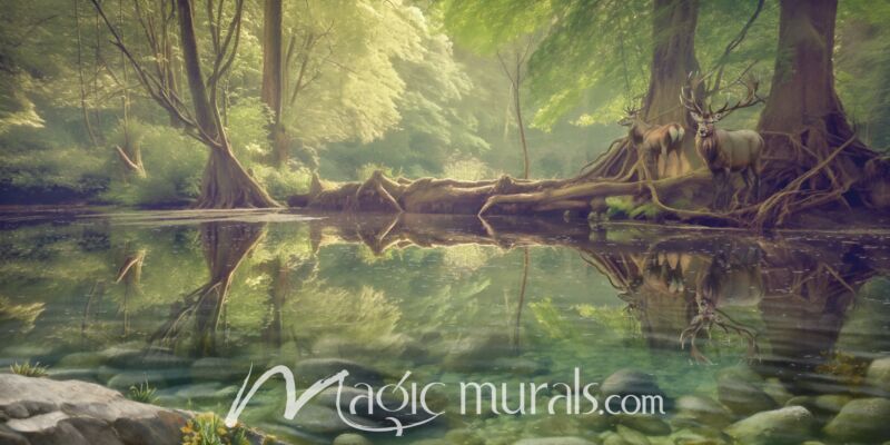 Quiet Reflections Wallpaper Wall Mural