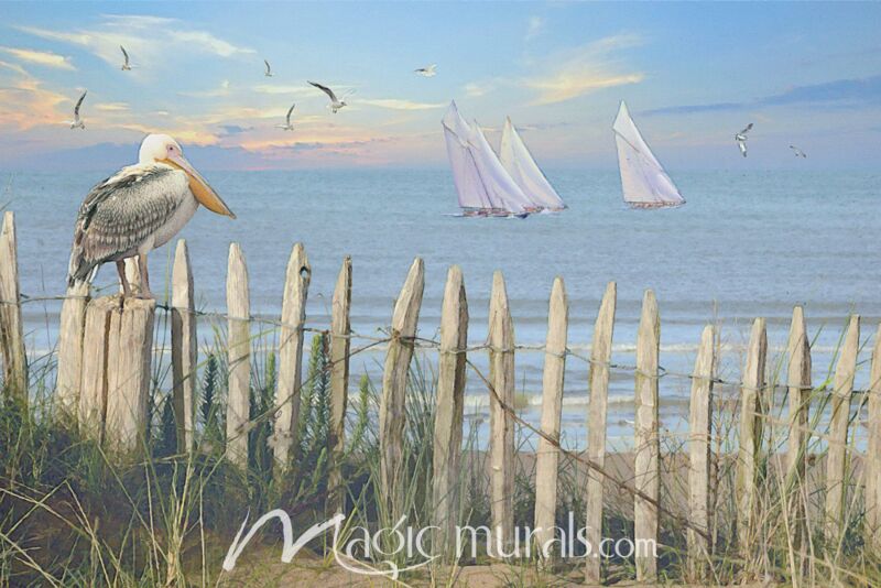 Summer Breeze Shore Wallpaper Wall Mural