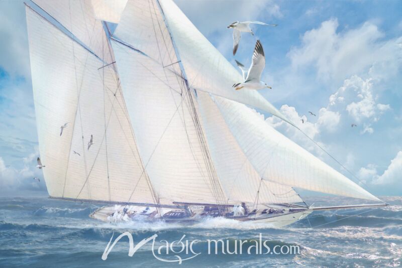 High Spirits SailingA Wallpaper Wall Mural