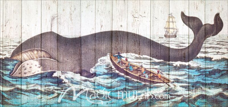 Whaling Days Wallpaper Wall Mural