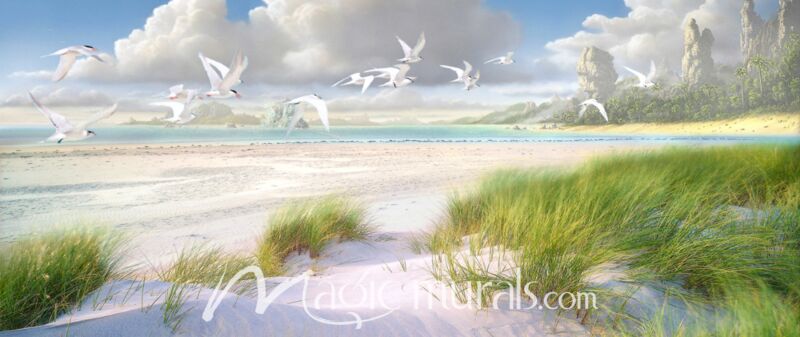 Celestial Tern Wallpaper Wall Mural