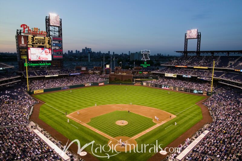 Brewers at Phillies Citizens Bank Park 1881 Wallpaper Wall Mural