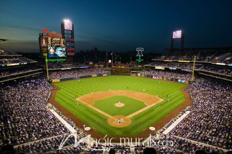 Brewers at Phillies Citizens Bank Park 1884 Wallpaper Wall Mural