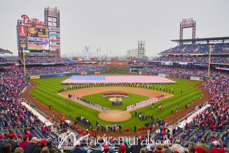 Nationals at Phillies Citizen Bank Park 1930 Wallpaper Wall Mural