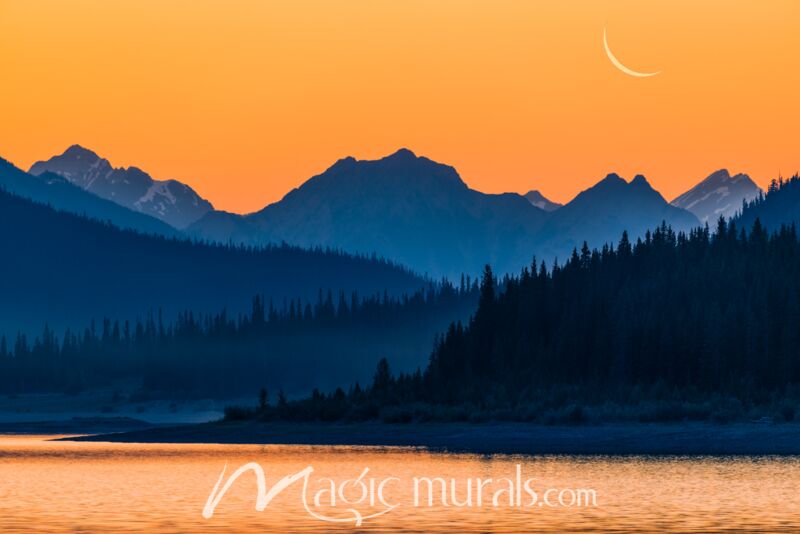 Alberta Rocky Mountain Peaks 7629 Wallpaper Wall Mural