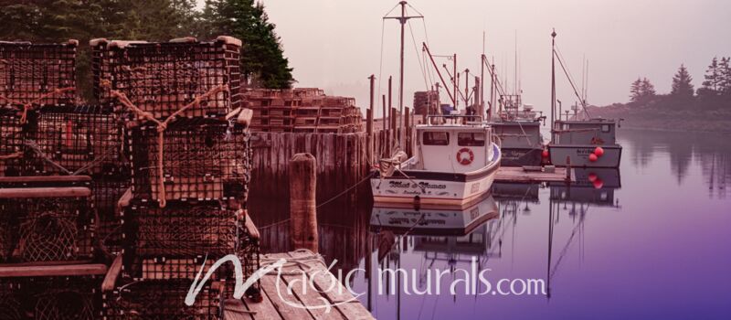 Lobster Boats Nova Scotia 7633 Wallpaper Wall Mural