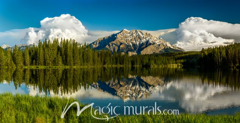 Alberta Cascade Mountain 7647 Wallpaper Wall Mural