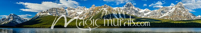 Waterfowl Lake Mountains 7735 Wallpaper Wall Mural