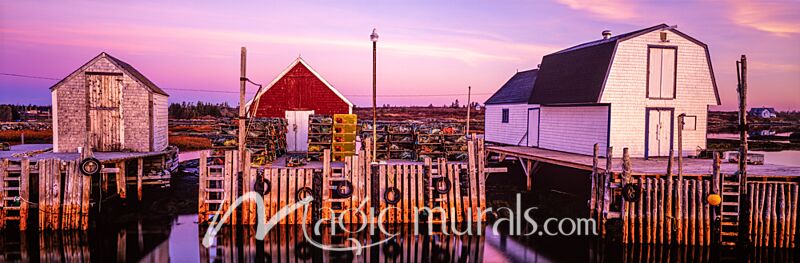 Lobster Fishing Harbor Newfoundland 2981 Wallpaper Wall Mural