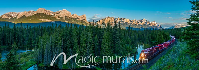 Rocky Mountain Train 3026 Wallpaper Wall Mural