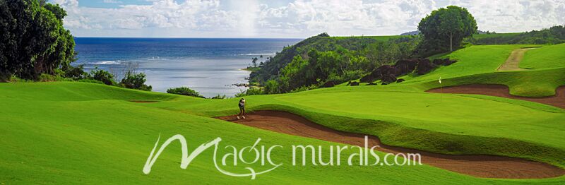 Princeville Golf Course Kauai Hawaii II Wallpaper Wall Mural