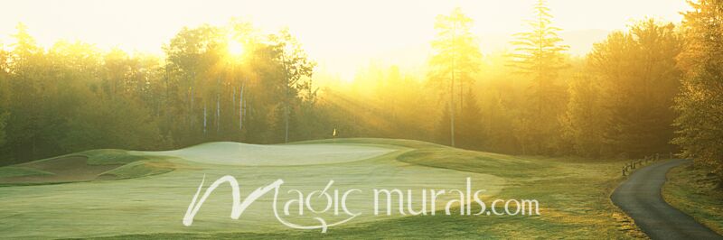 Maine Golf Sunrise Wallpaper Wall Mural