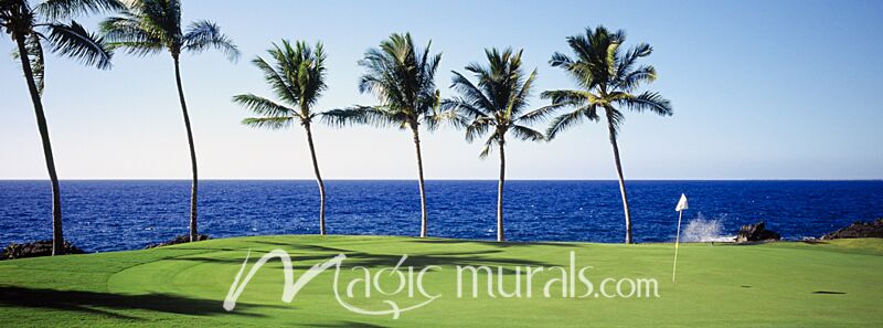 Big Island Golf Course Wallpaper Wall Mural