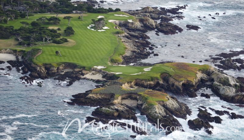 Pebble Beach Golf Links Wallpaper Wall Mural