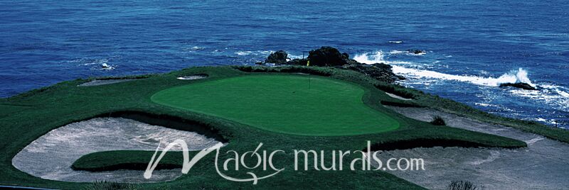 8th Green at Pebble Beach Wallpaper Wall Mural