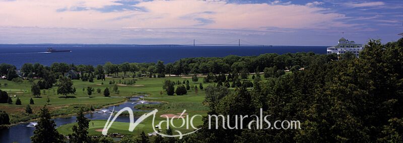 Mackinac Island Golf Wallpaper Wall Mural