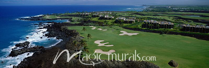 Francis H Li Golf Hawaii Aerial Wallpaper Wall Mural