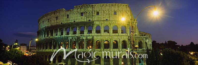 Rome Coliseum Night 7362 Wallpaper Wall Mural