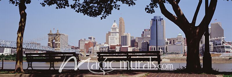 Cincinnati Skyline 5657 Wallpaper Wall Mural