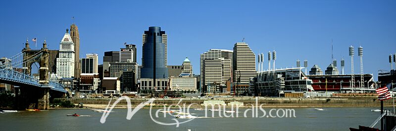 Cincinnati Skyline 5658 Wallpaper Wall Mural