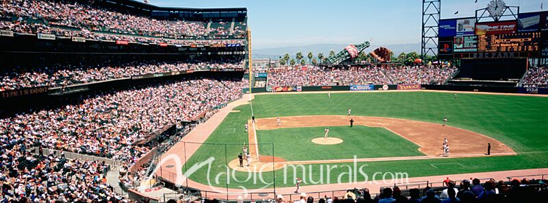 Pac Bell Stadium Baseball 1791 Wallpaper Wall Mural