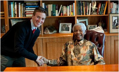 Adam Jacobs and Nelson Mandela